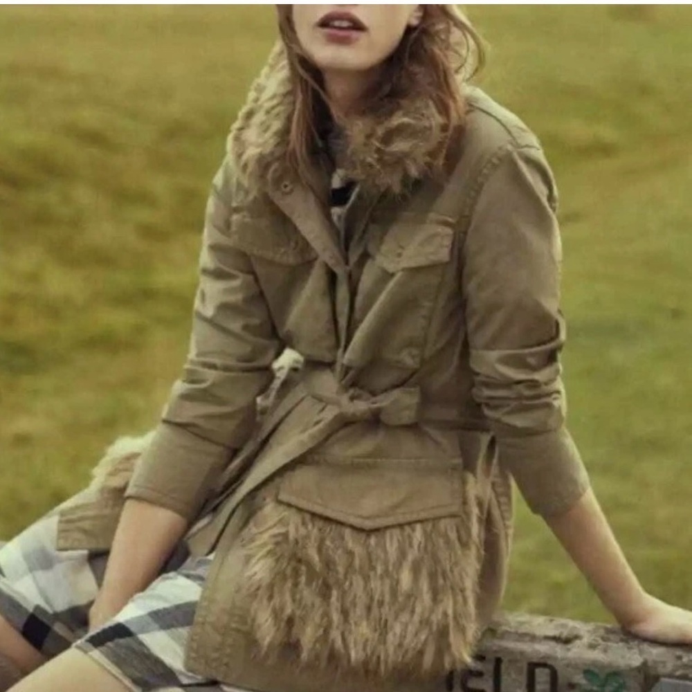 Anthropology Fur-Trimmed Field Parka Jacket - Picture 2 of 12